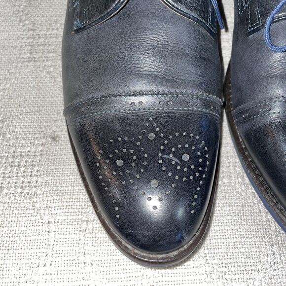 Westland Men’s Dress Shoes Size 12 M Blue Leather Business Formal City - Picture 8 of 12